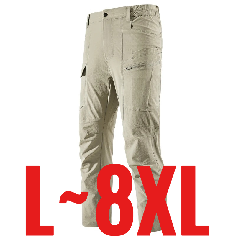 Fishing Kit Compact - Plus Size 8XL Men's Casual Pants