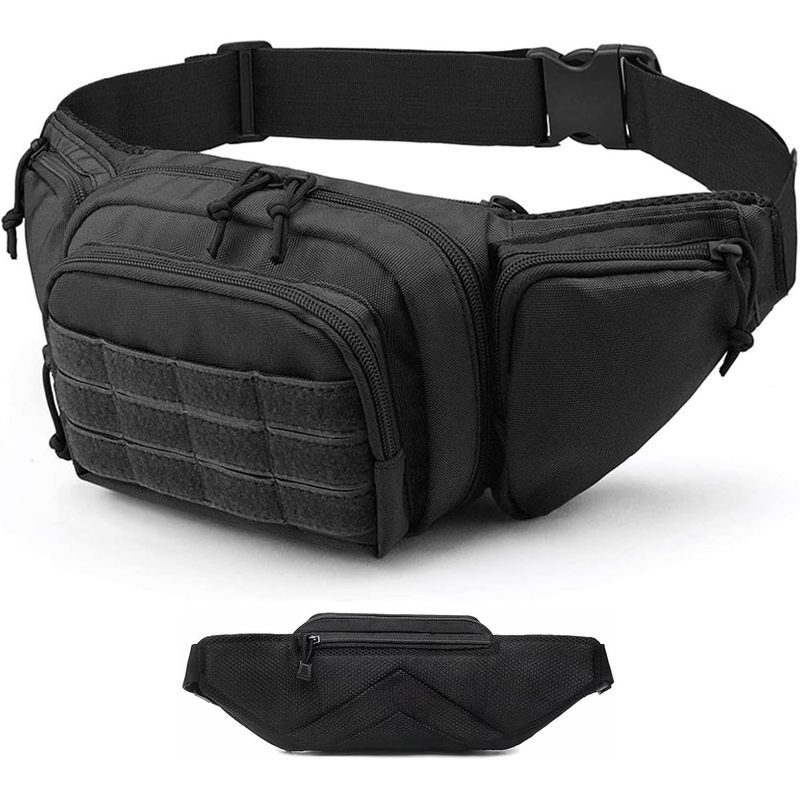 Fishing Kit Compact - 600D Oxford Multi-Pocket Waist Pack Adjustable