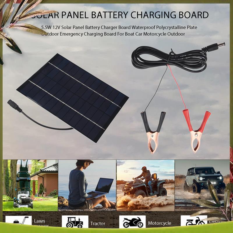 AB98-5.5W 12V Solar Panel Batt - đánh giá và giá Solar Emergency Charger