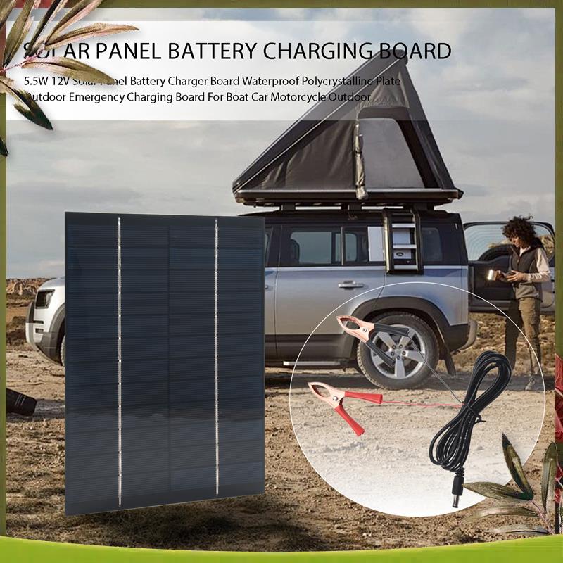 AB98-5.5W 12V Solar Panel Batt - đánh giá và giá Solar Emergency Charger