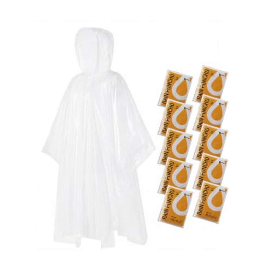 Disposable Rain Ponchos for Ad - đánh giá và giá Emergency Poncho Rain