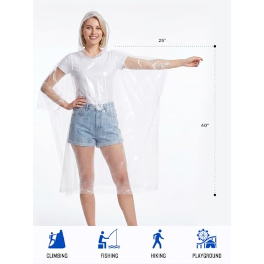 Disposable Rain Ponchos for Ad - đánh giá và giá Emergency Poncho Rain
