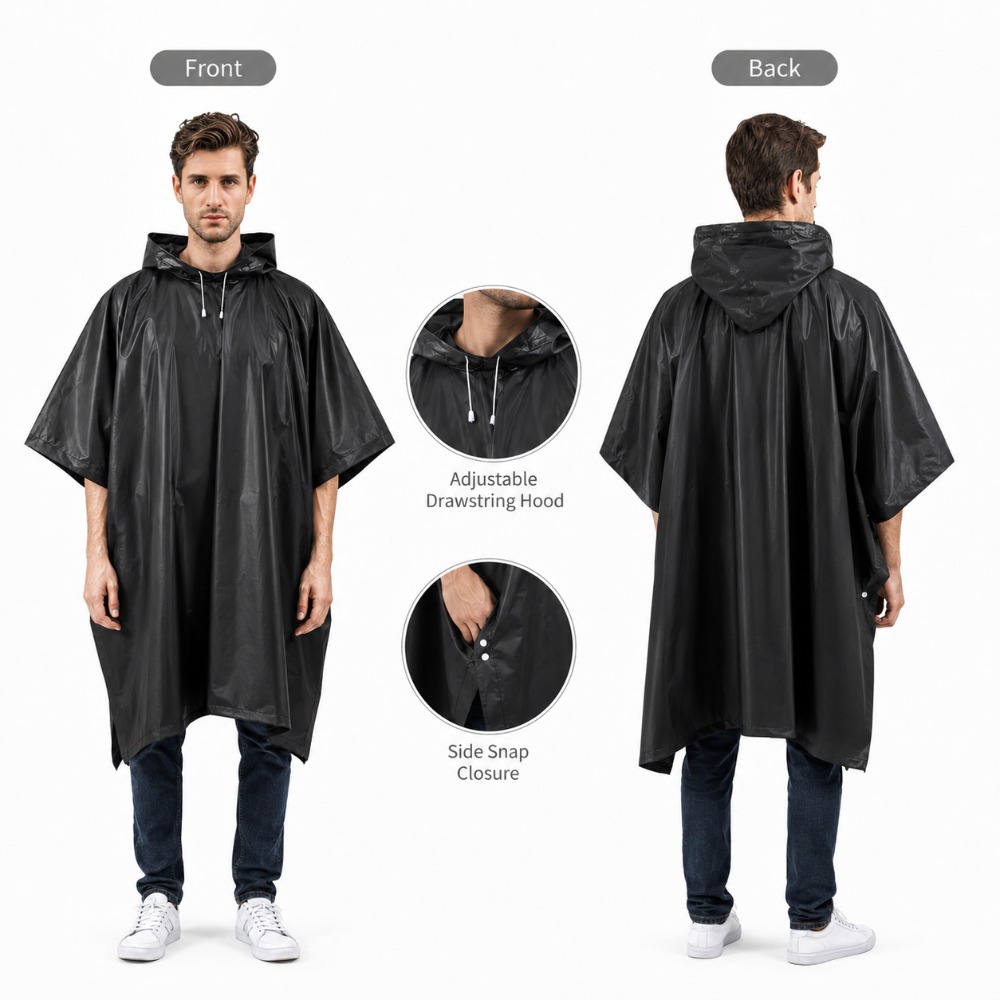 3 in 1 Waterproof Rain Poncho  - đánh giá và giá Emergency Poncho Rain