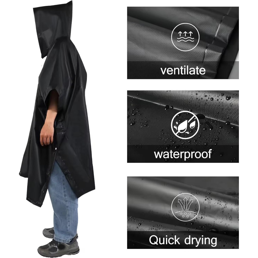 3 in 1 Waterproof Rain Poncho  - đánh giá và giá Emergency Poncho Rain