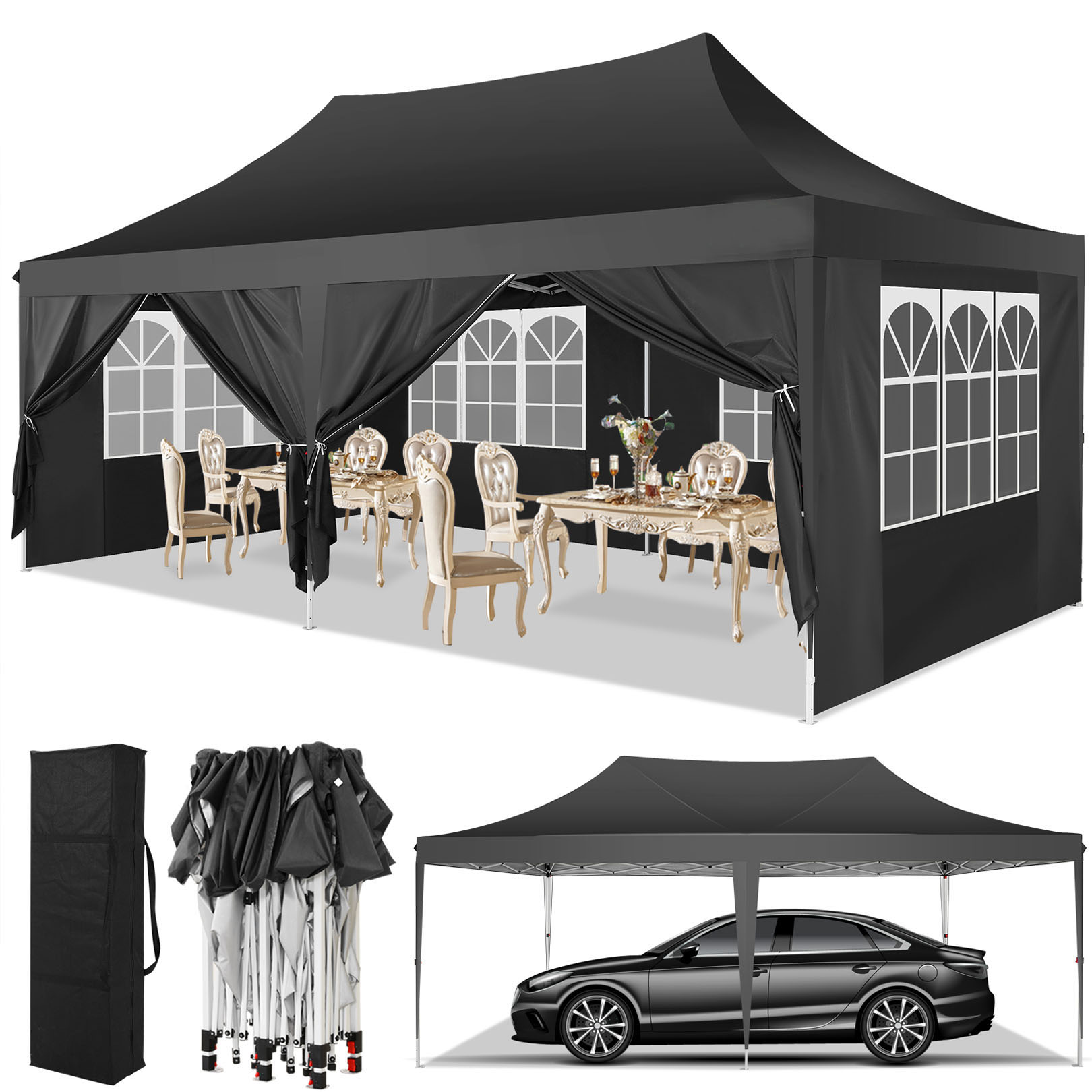 10x20 Pop Up Canopy Tent with  - đánh giá và giá Emergency Mylar Tent